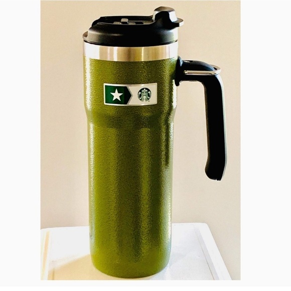 Starbucks + Stanley Military Commitment Double Walled Hammered Stainless Steel - Picture 1 of 13